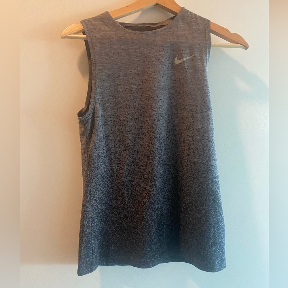 Nike Dri-Fit gradient tank top in grey, size small
